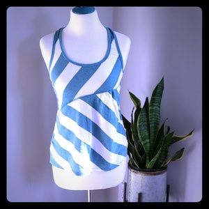 Roxy Racerback Striped Tabk